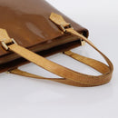 LOUIS VUITTON Monogram Vernis Houston Hand Bag Bronze M91122 LV Auth ka5876-7