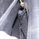 GUCCI Bamboo Hand Bag Suede 2way Black Gold 002 2855 0322 0 Auth ka5877-19