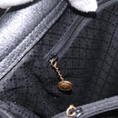 GUCCI Bamboo Hand Bag Suede 2way Black Gold 002 2855 0322 0 Auth ka5877-20