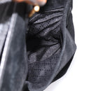 GUCCI Bamboo Hand Bag Suede 2way Black Gold 002 2855 0322 0 Auth ka5877-26