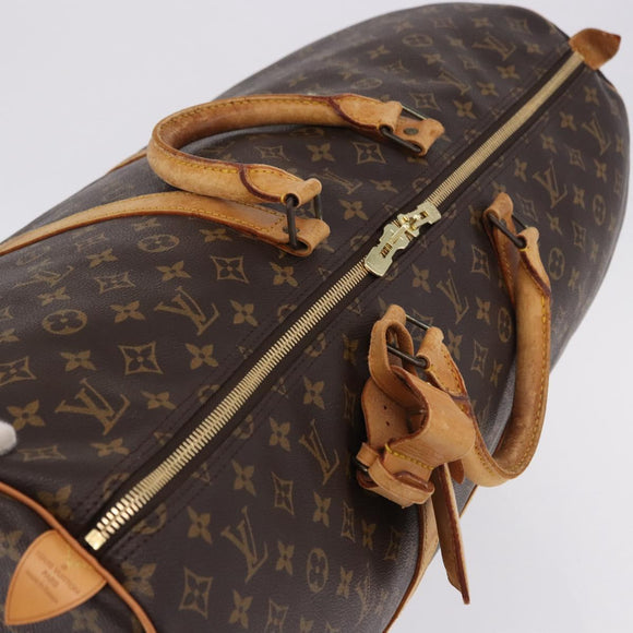 LOUIS VUITTON Monogram Keepall 60 Boston Bag M41422 LV Auth ka5878