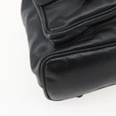 GUCCI Bamboo Backpack Leather Black Gold 003 2058 0016 Auth ka588-13