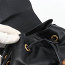 GUCCI Bamboo Backpack Leather Black Gold 003 2058 0016 Auth ka588-16