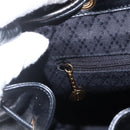 GUCCI Bamboo Backpack Leather Black Gold 003 2058 0016 Auth ka588-18