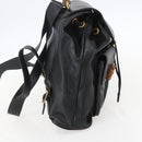 GUCCI Bamboo Backpack Leather Black Gold 003 2058 0016 Auth ka588-4
