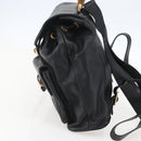 GUCCI Bamboo Backpack Leather Black Gold 003 2058 0016 Auth ka588-5