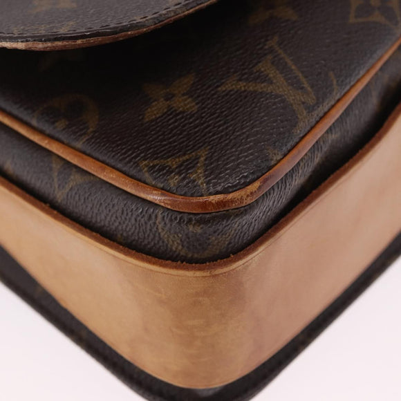 LOUIS VUITTON Monogram Cartouchiere GM Shoulder Bag M51252 LV Auth ka5882
