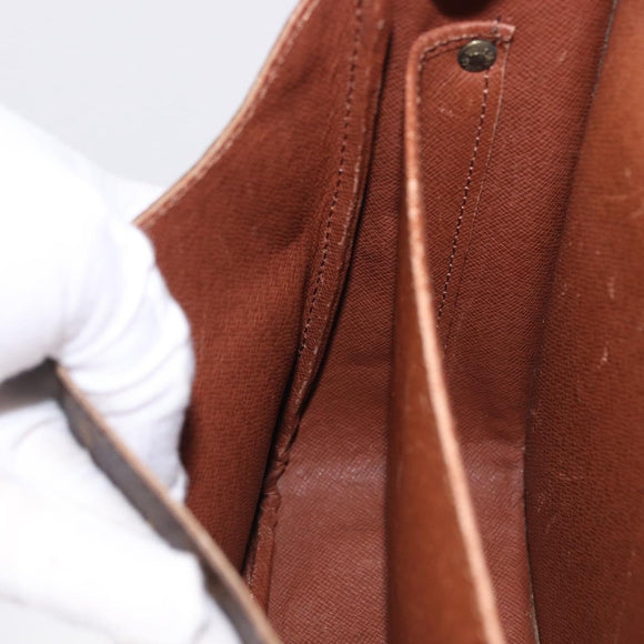 LOUIS VUITTON Monogram Cartouchiere GM Shoulder Bag M51252 LV Auth ka5882