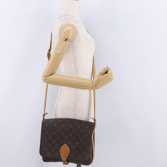 LOUIS VUITTON Monogram Cartouchiere GM Shoulder Bag M51252 LV Auth ka5882