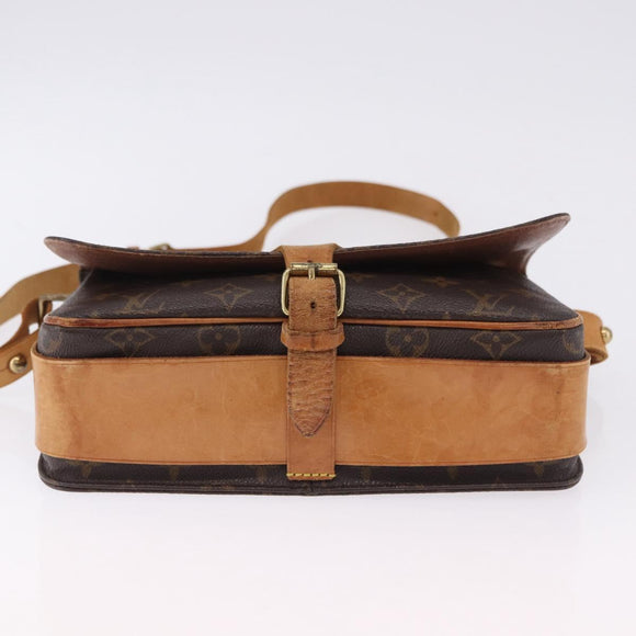 LOUIS VUITTON Monogram Cartouchiere GM Shoulder Bag M51252 LV Auth ka5882