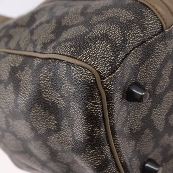 SAINT LAURENT Hand Bag Leather PVC Beige Auth ka5883