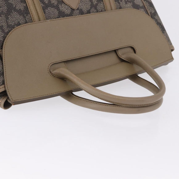 SAINT LAURENT Hand Bag Leather PVC Beige Auth ka5883