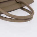 SAINT LAURENT Hand Bag Leather PVC Beige Auth ka5883-8