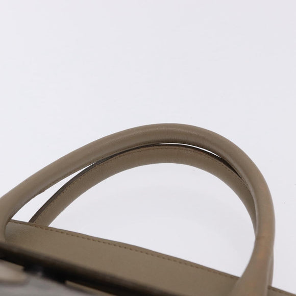 SAINT LAURENT Hand Bag Leather PVC Beige Auth ka5883