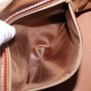CELINE Macadam Canvas Hand Bag PVC Leather Brown Gold Auth ka5884-21