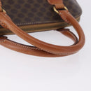 CELINE Macadam Canvas Hand Bag PVC Leather Brown Gold Auth ka5884-7