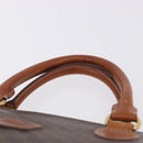 CELINE Macadam Canvas Hand Bag PVC Leather Brown Gold Auth ka5884-8