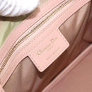 Christian Dior Canage Hand Bag Coated Canvas Pink Gold Auth ka5885-18