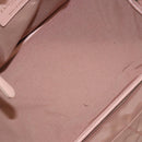 Christian Dior Canage Hand Bag Coated Canvas Pink Gold Auth ka5885-10