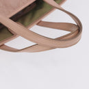 Christian Dior Canage Hand Bag Coated Canvas Pink Gold Auth ka5885-7