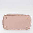 Christian Dior Canage Hand Bag Coated Canvas Pink Gold Auth ka5885-5