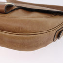 LOEWE Shoulder Bag Leather Beige Gold Auth ka5886-14