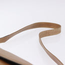 LOEWE Shoulder Bag Leather Beige Gold Auth ka5886-8