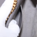 SAINT LAURENT Chain Kate Shoulder Bag Leather Gray Gold Auth ka5887M-23