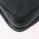 PRADA Shoulder Bag Leather Green Silver Auth ka5888V-15