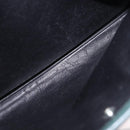 PRADA Shoulder Bag Leather Green Silver Auth ka5888V-23