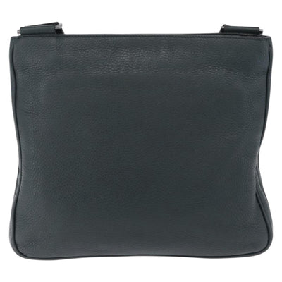PRADA Shoulder Bag Leather Green Silver Auth ka5888V - 0