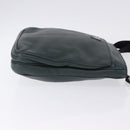 PRADA Shoulder Bag Leather Green Silver Auth ka5888V-3