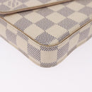 LOUIS VUITTON Damier Azur Pochette Felicie Chain Wallet N63106 LV Auth ka5889A-15