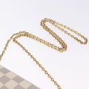 LOUIS VUITTON Damier Azur Pochette Felicie Chain Wallet N63106 LV Auth ka5889A-14
