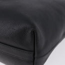 PRADA Tote Bag Saffiano leather Black Silver Auth ka5890V-11