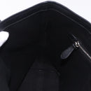 PRADA Tote Bag Saffiano leather Black Silver Auth ka5890V-18