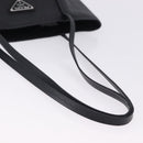 PRADA Tote Bag Saffiano leather Black Silver Auth ka5890V-7