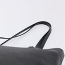 PRADA Tote Bag Saffiano leather Black Silver Auth ka5890V-8