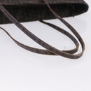 FENDI Zucca Canvas Tote Bag PVC Brown Black Auth ka5891-7