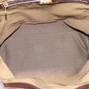 FENDI Zucca Canvas Hand Bag Black Brown Auth ka5892-15