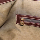 FENDI Zucca Canvas Hand Bag Black Brown Auth ka5892-18