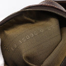 FENDI Zucca Canvas Hand Bag Black Brown Auth ka5892-20