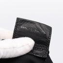 FENDI Hand Bag Cotton jersey Black Silver Auth ka5894-12