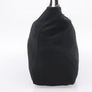FENDI Hand Bag Cotton jersey Black Silver Auth ka5894-4