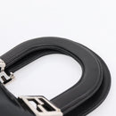 FENDI Hand Bag Cotton jersey Black Silver Auth ka5894-8