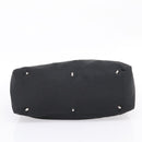 FENDI Hand Bag Cotton jersey Black Silver Auth ka5894-5