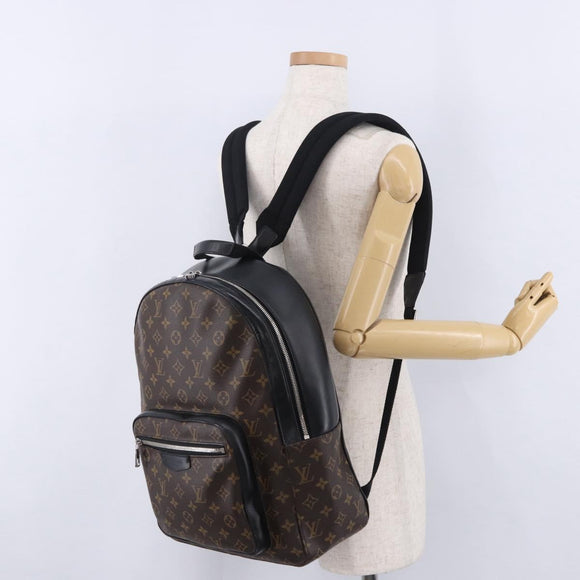 LOUIS VUITTON Monogram Macassar Josh Backpack M41530 LV Auth ka5895V