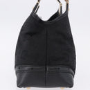 GUCCI Hand Bag Canvas Black Gold 145761 Auth ka5897V-3