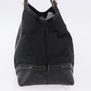 GUCCI Hand Bag Canvas Black Gold 145761 Auth ka5897V-4