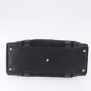 GUCCI Hand Bag Canvas Black Gold 145761 Auth ka5897V-5